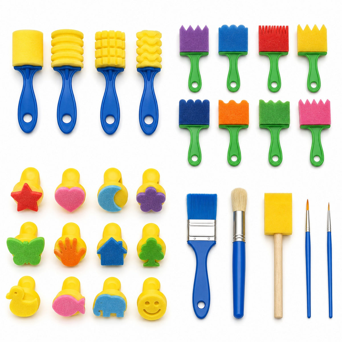 Kids Sponge Painting Tools - Premium Sponge Art Kit for Wholesale