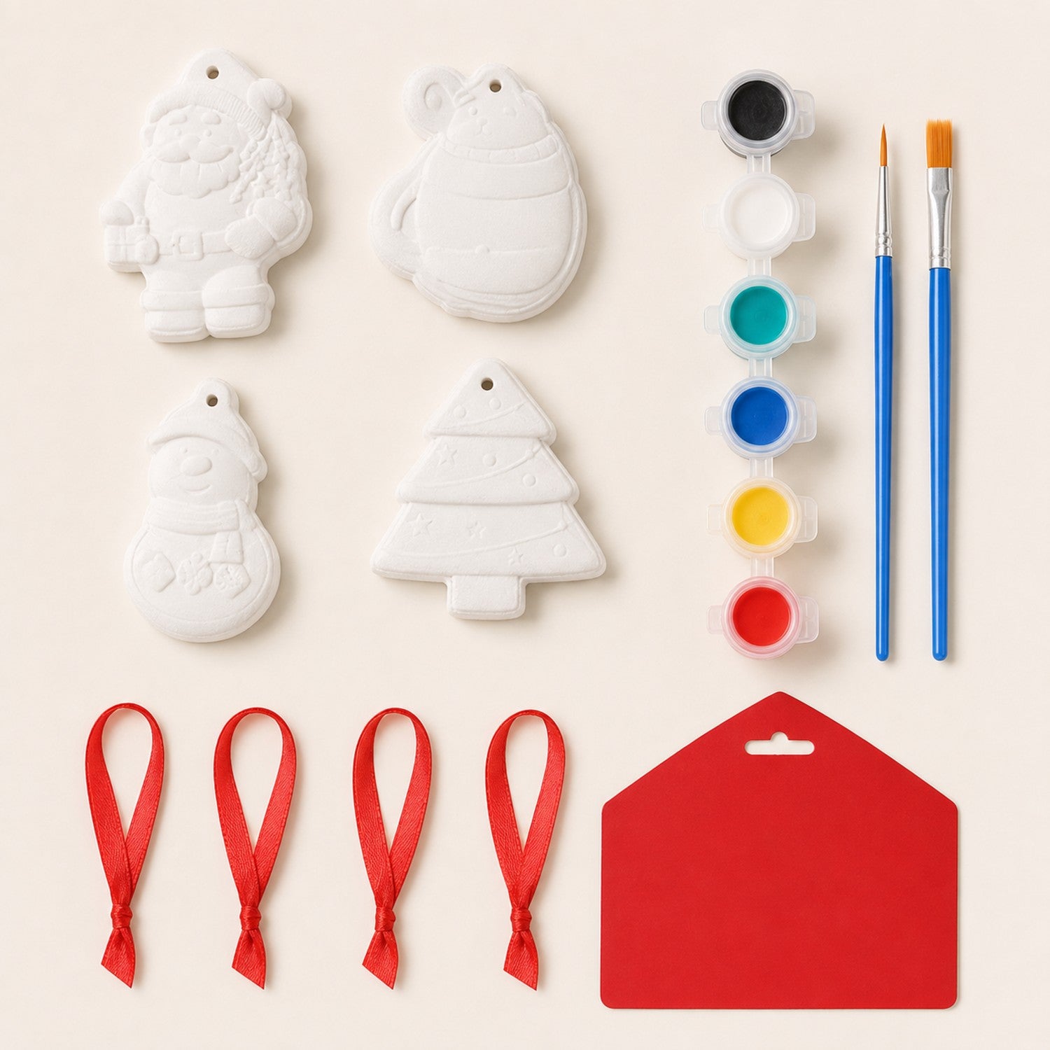 Christmas Plaster Painting Kit - Premium DIY Ornament Craft Set for Wholesale