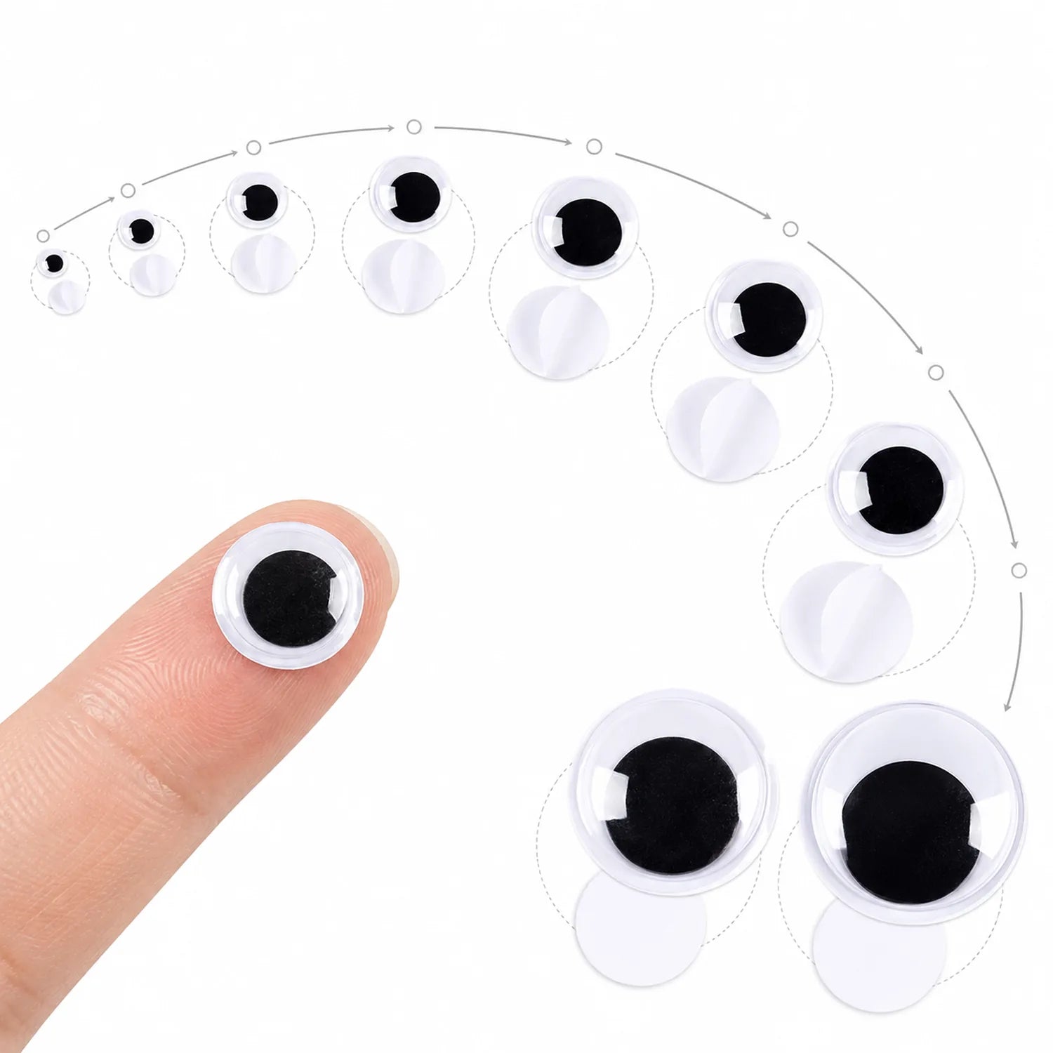 Black & White Googly Eyes Assortment - image ACC