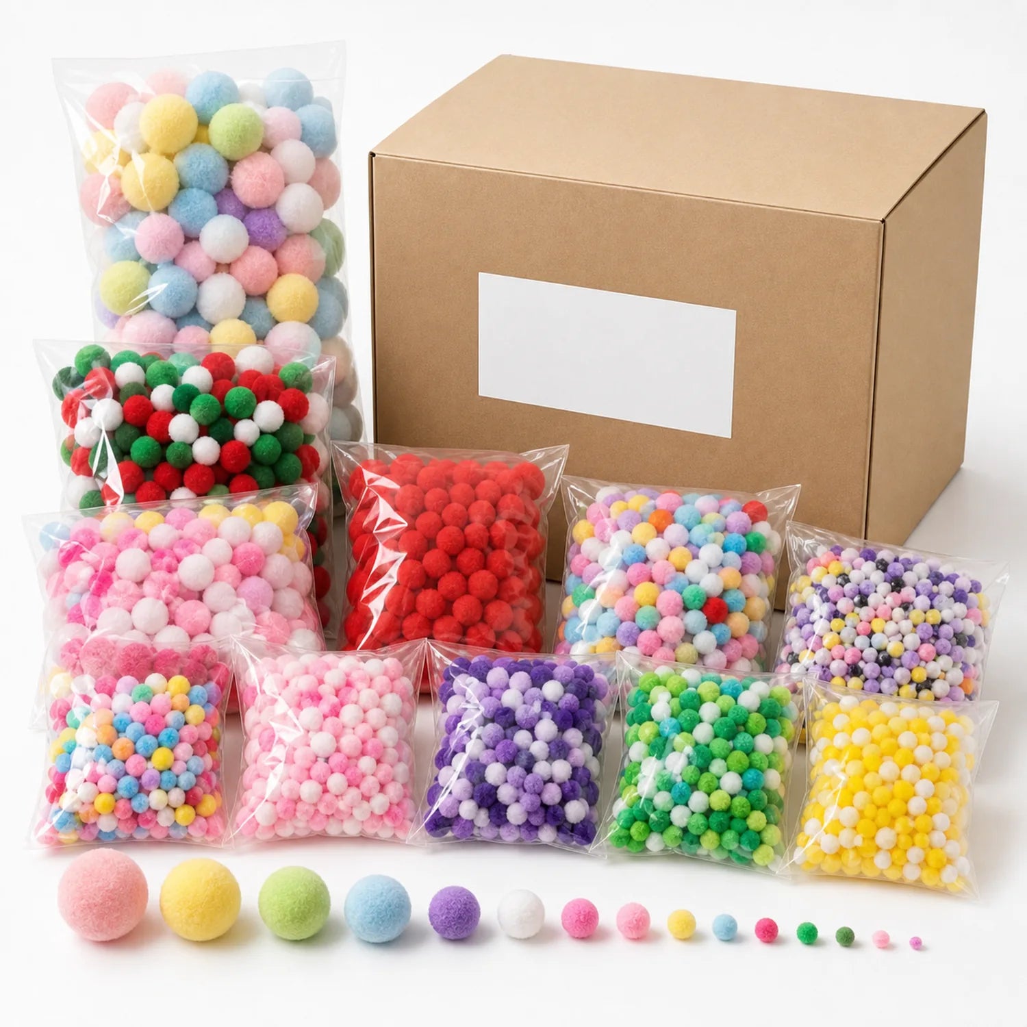 Pom Poms 9-Jar Color Set - image 06