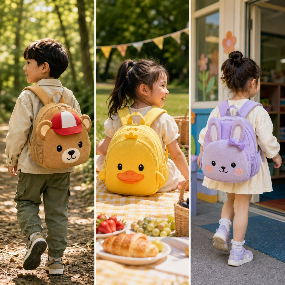 Kids Character Backpack - Premium Plush Animal Backpack for Wholesale