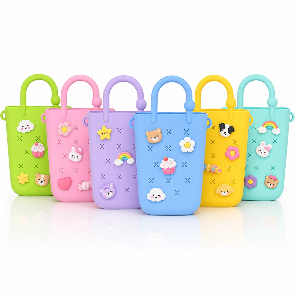Mini Silicone Charm Tote - Premium Kawaii Silicone Bag for Wholesale