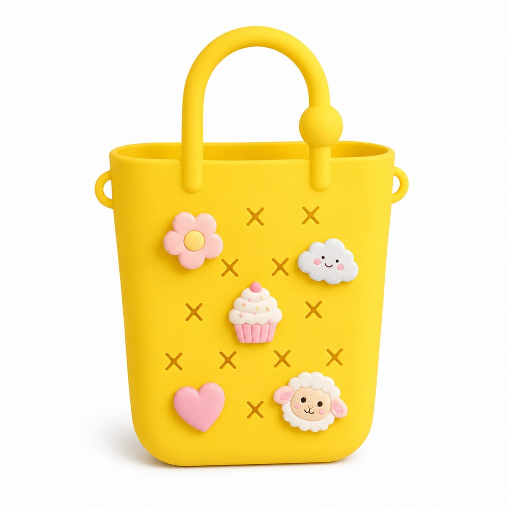 Mini Silicone Charm Tote - Premium Kawaii Silicone Bag for Wholesale