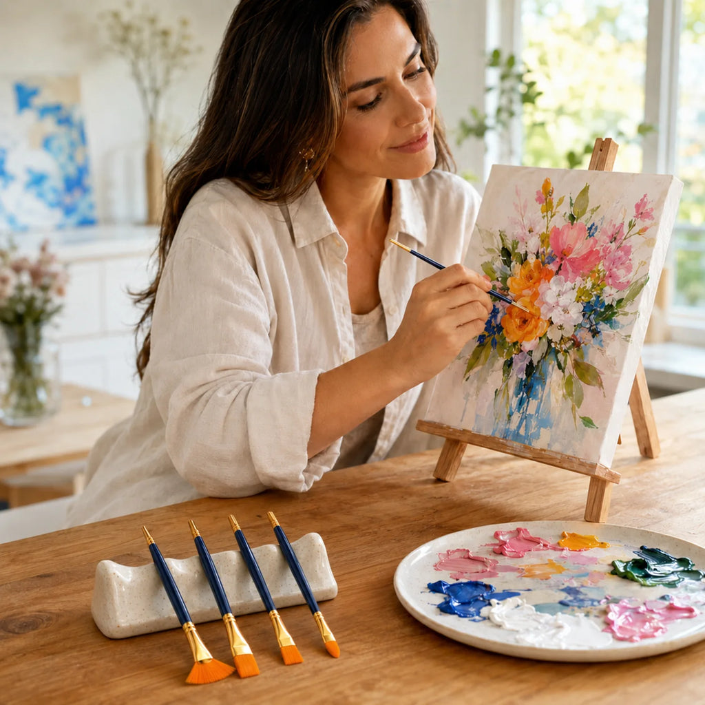 5-Piece Artist Paint Brush Set - image ECM