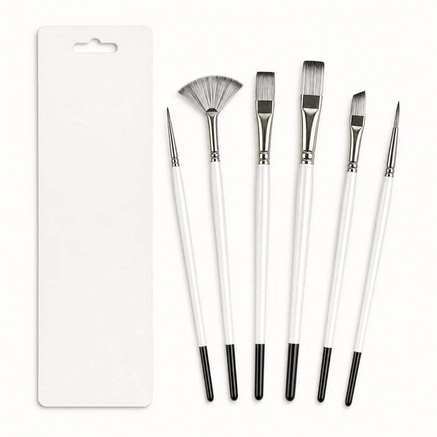6-Piece Artist Paint Brush Set - image ECM