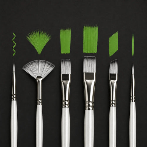 6-Piece Artist Paint Brush Set - image ECM