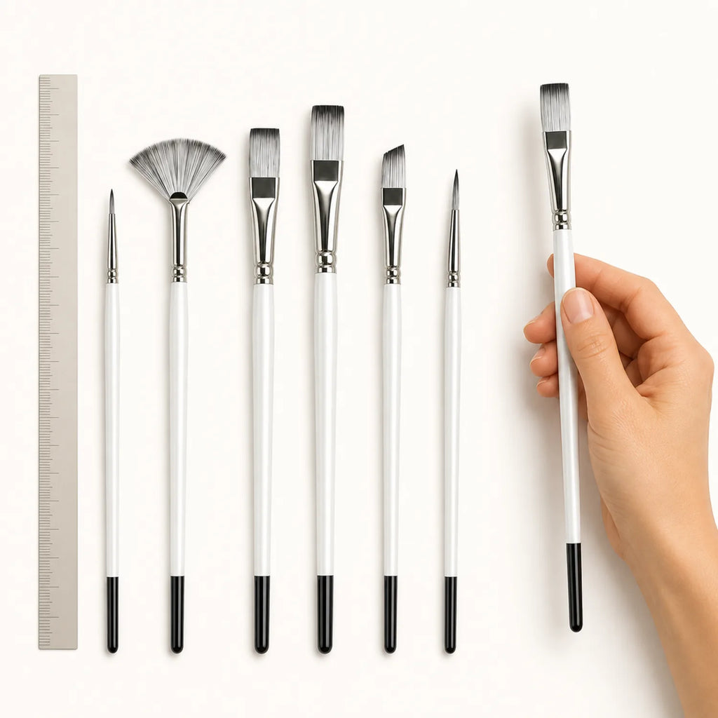 6-Piece Artist Paint Brush Set - image ECM