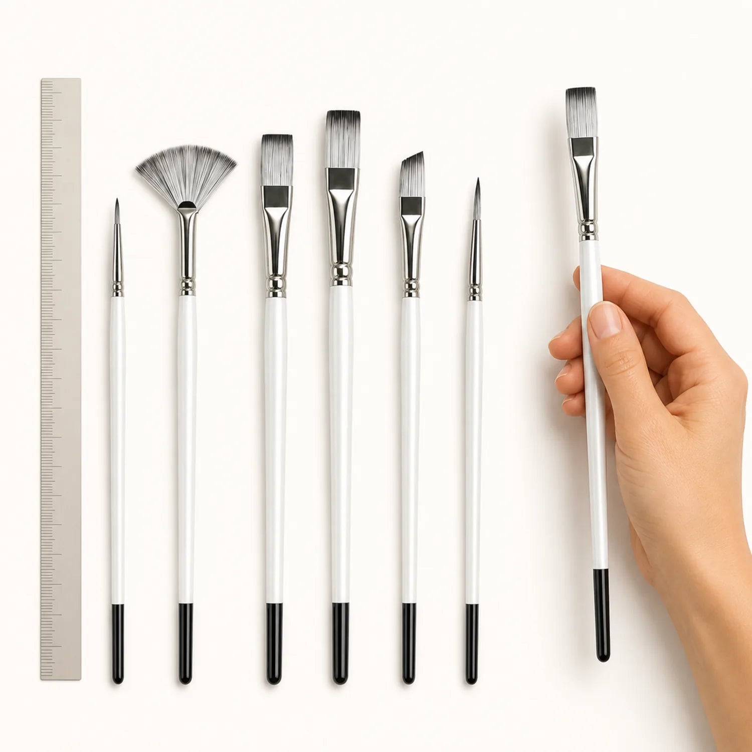 6-Piece Artist Paint Brush Set - image ECM