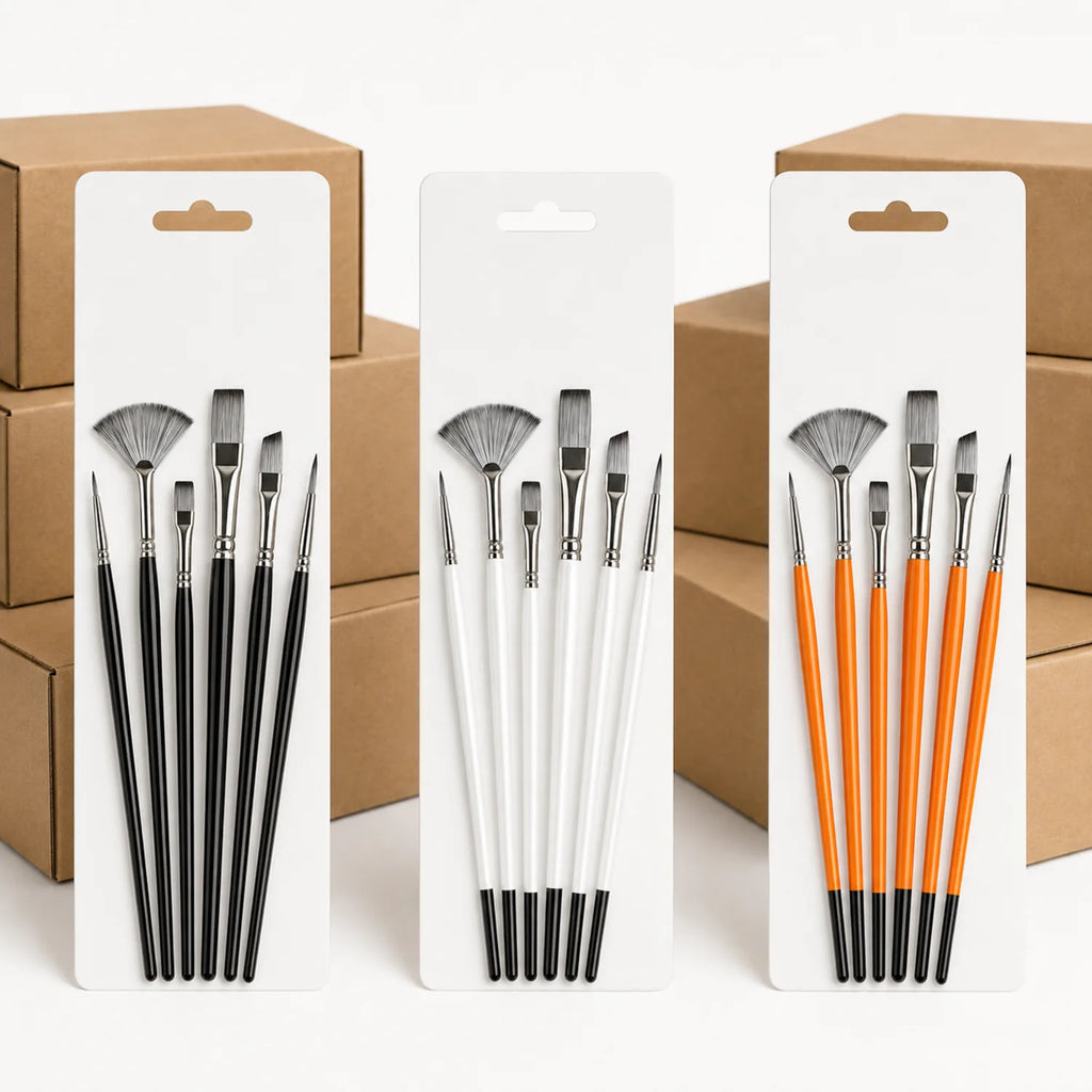 6-Piece Artist Paint Brush Set - image ECM