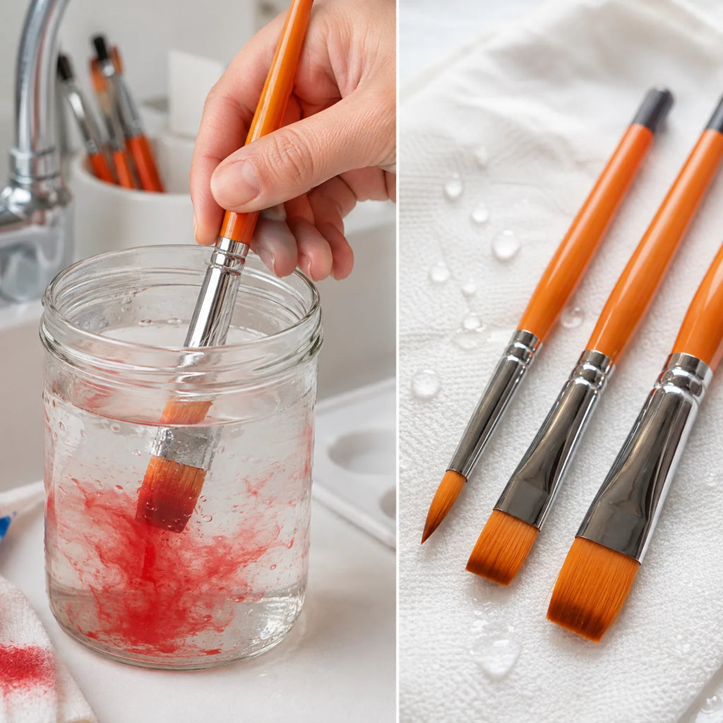12-Piece Orange Artist Brush Set - image ECM