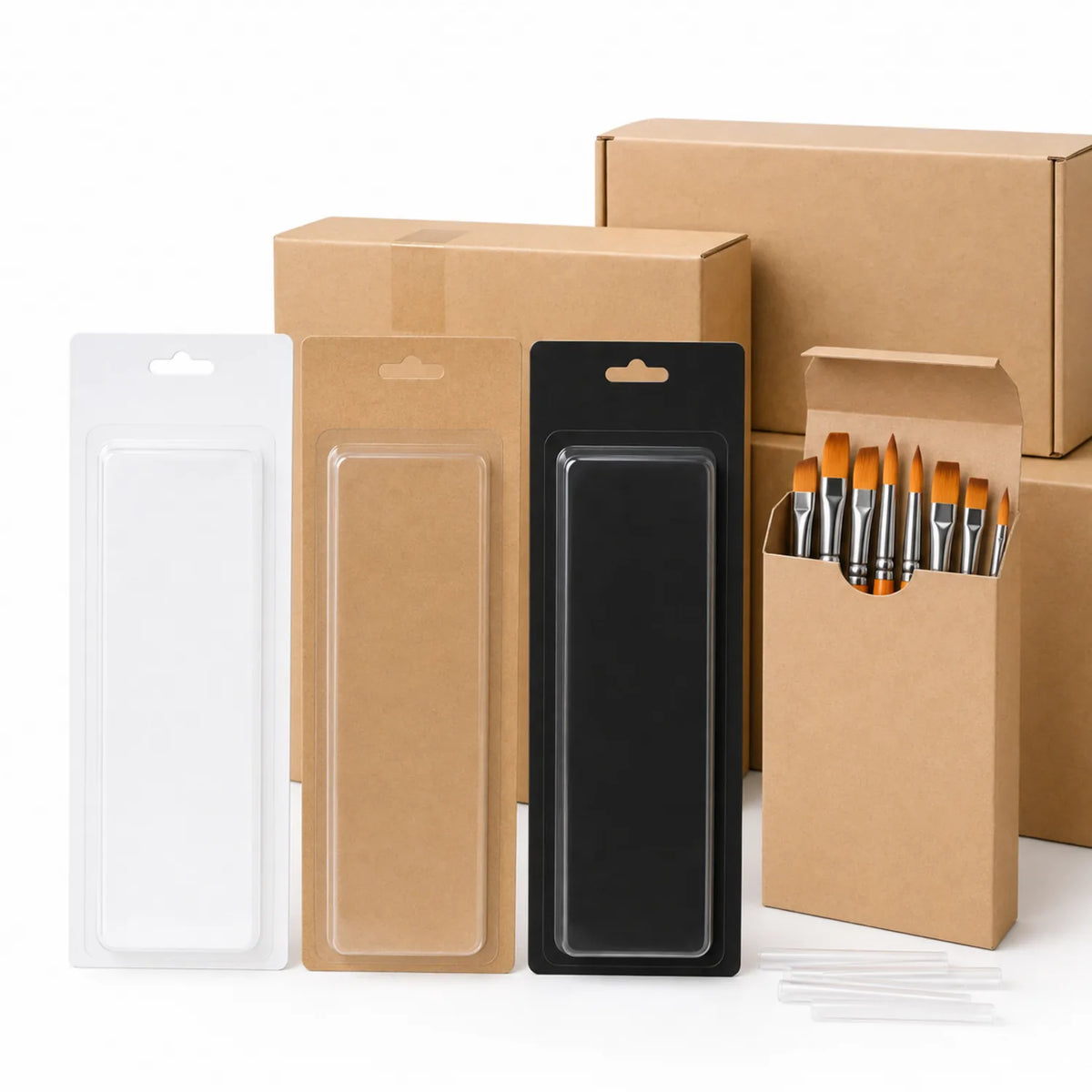 12-Piece Orange Artist Brush Set - image ECM