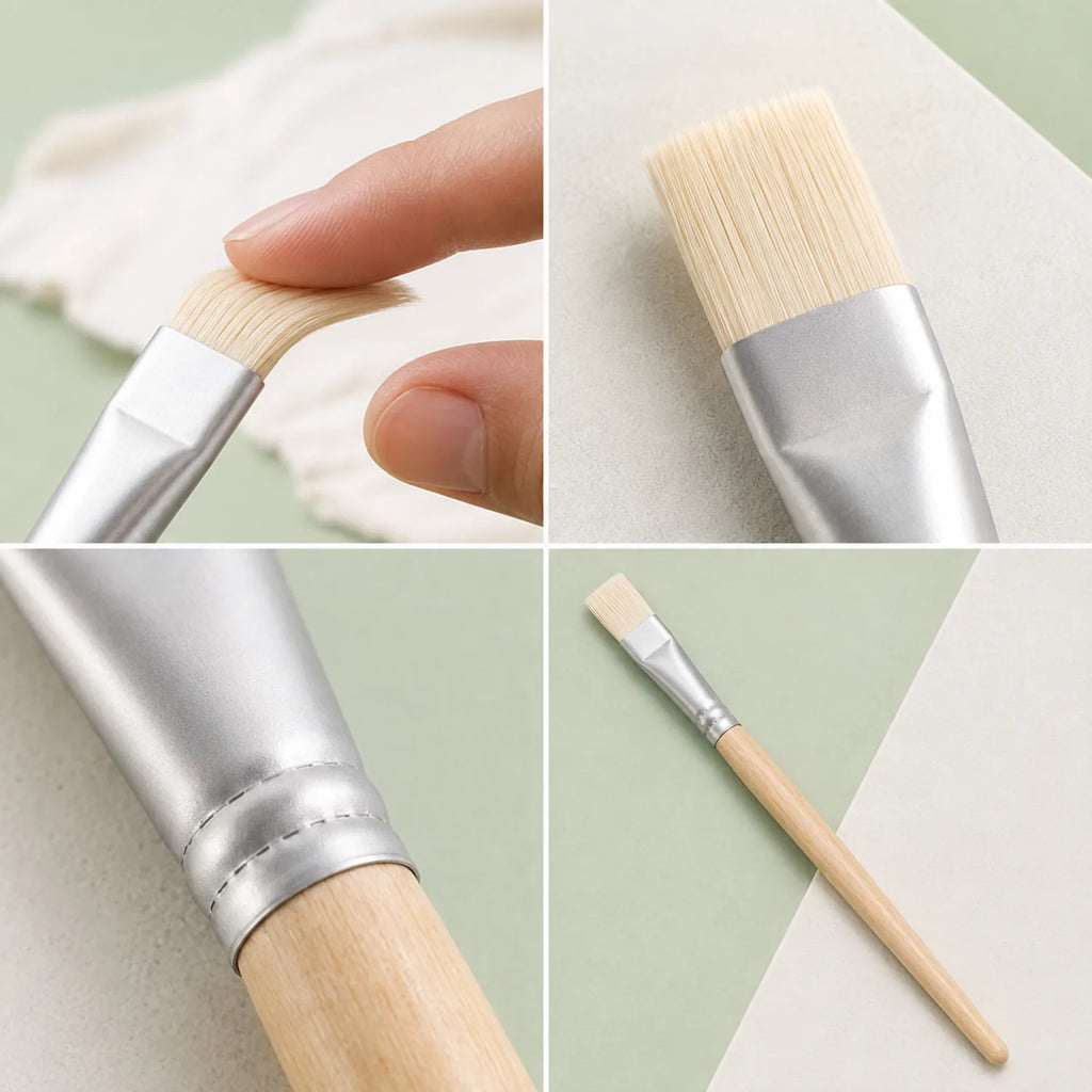 12-Piece Natural Wood Bristle Brush Set - image ECM