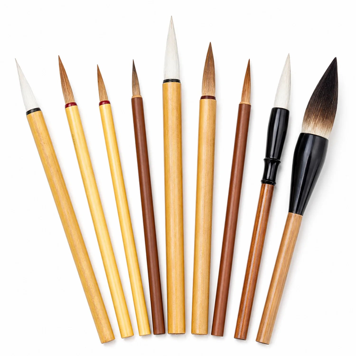 9-Piece Chinese Calligraphy Brush Set - image BRUSH