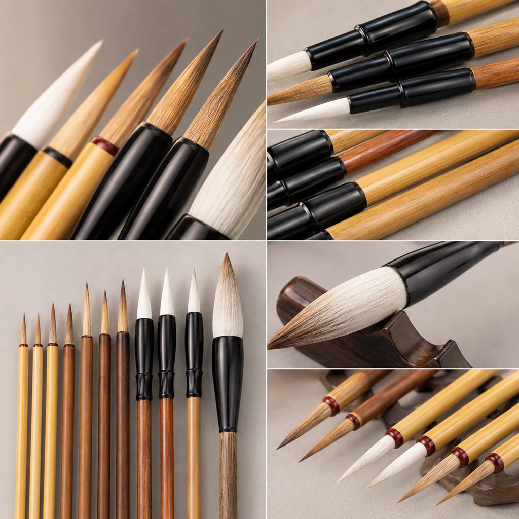 9-Piece Chinese Calligraphy Brush Set - image BRUSH