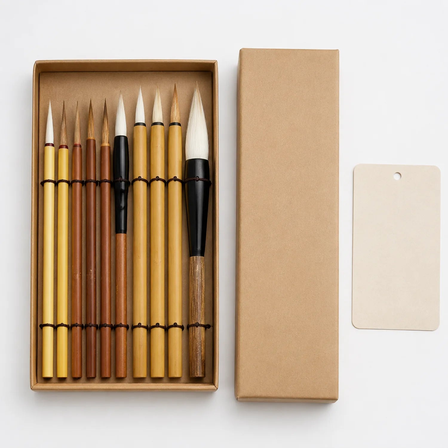 9-Piece Chinese Calligraphy Brush Set - image BRUSH