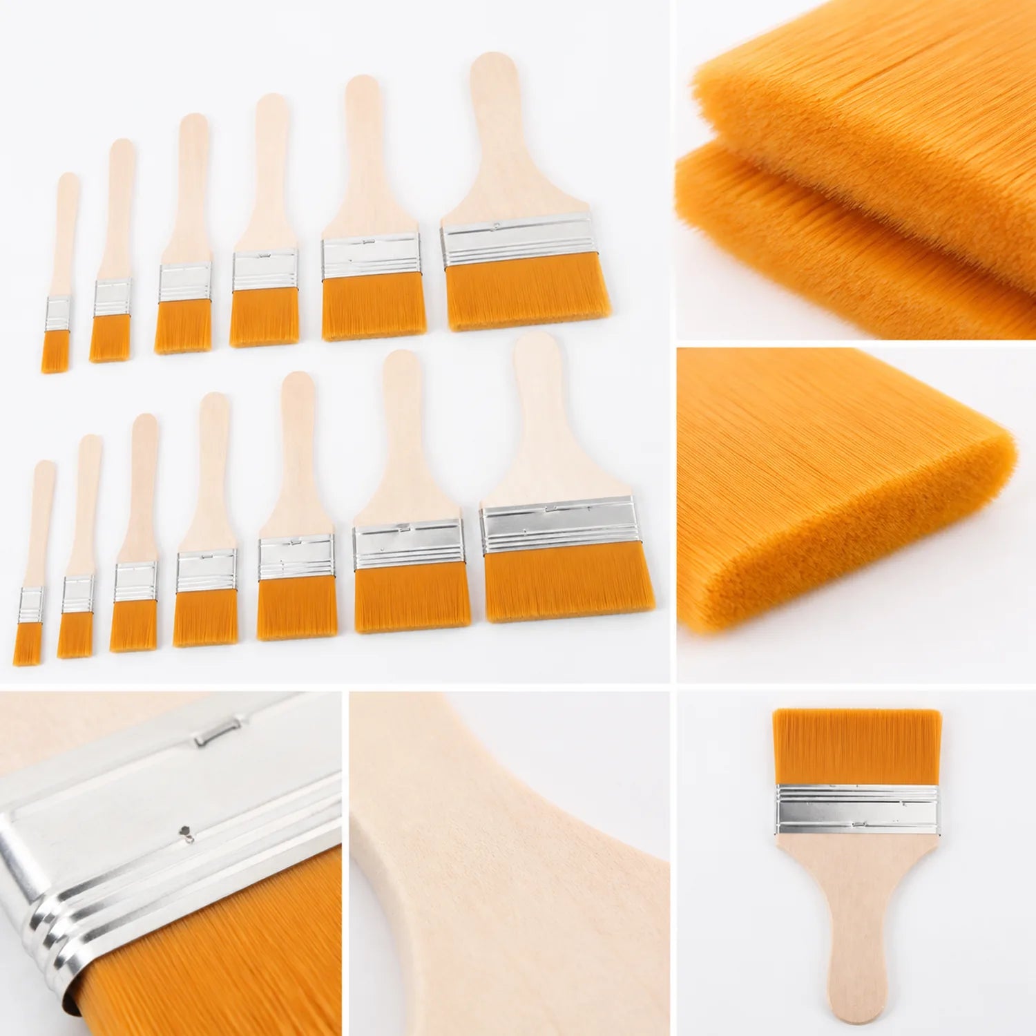 Flat Hake Brush Set (11 pcs) - image 04