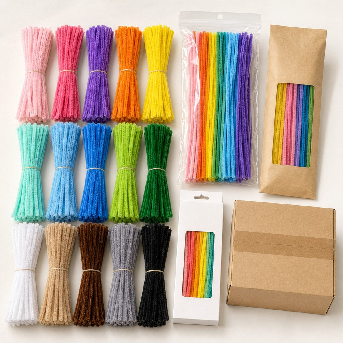Colorful Chenille Stems - Premium Pipe Cleaners for Wholesale