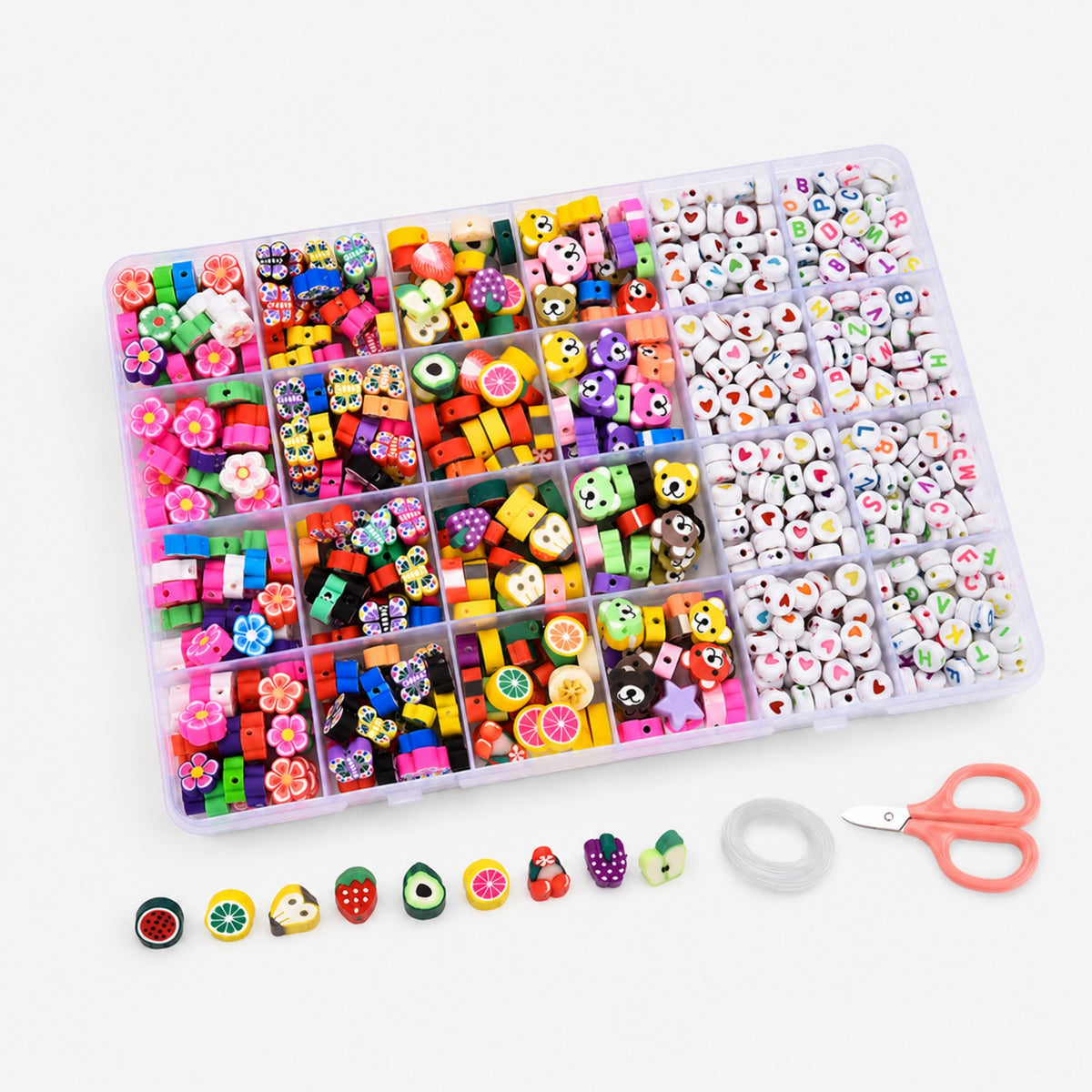 Mixed Shape Alphabet Bead Making Kit - Premium DIY Jewelry Craft Supply for Wholesale