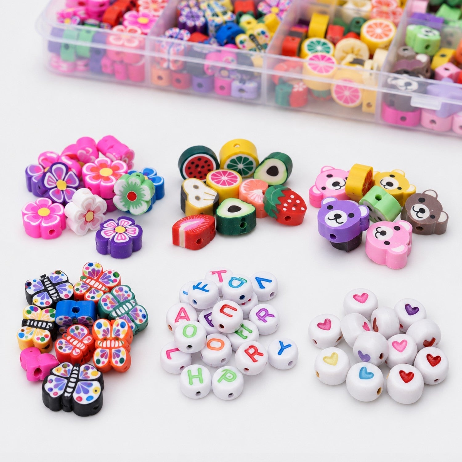 Mixed Shape Alphabet Bead Making Kit - Premium DIY Jewelry Craft Supply for Wholesale