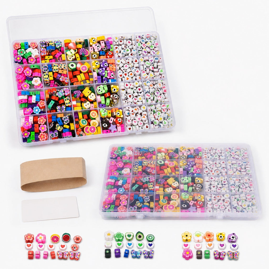 Mixed Shape Alphabet Bead Making Kit - Premium DIY Jewelry Craft Supply for Wholesale