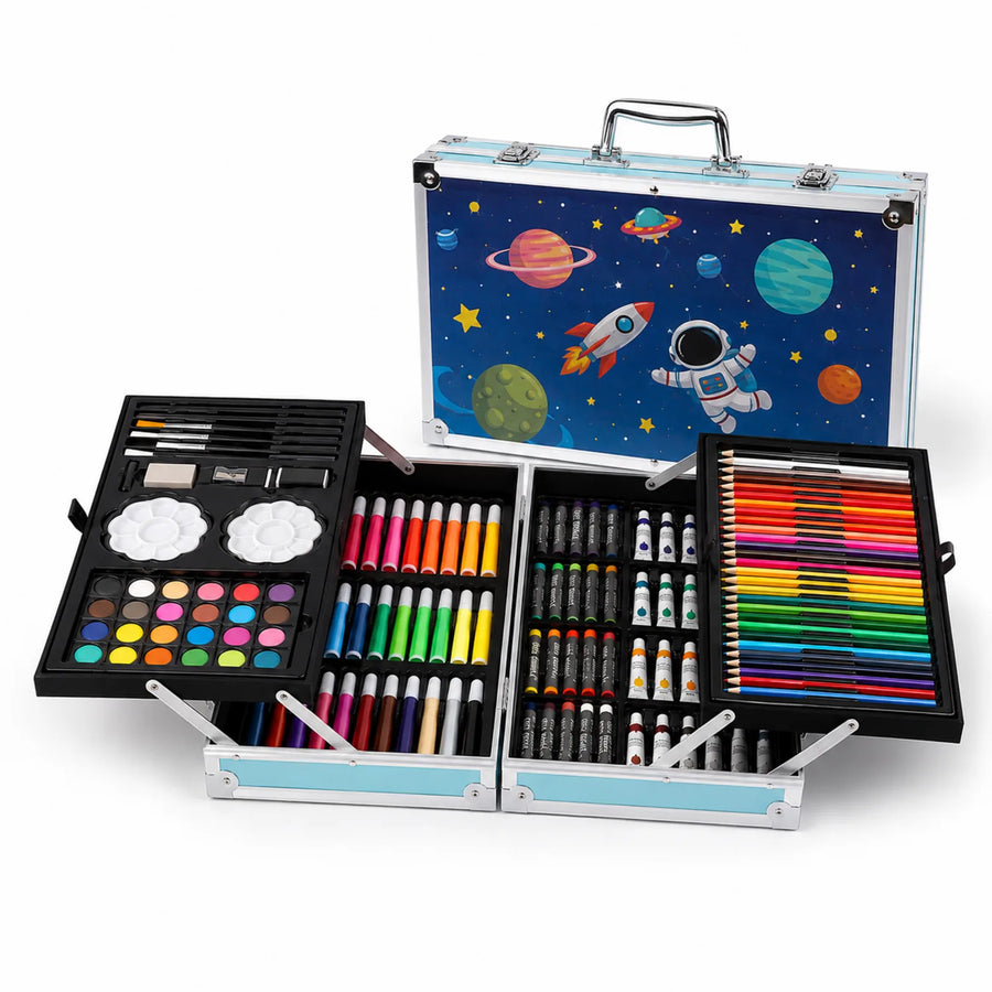Kids Aluminum Case Art Set - image KIT