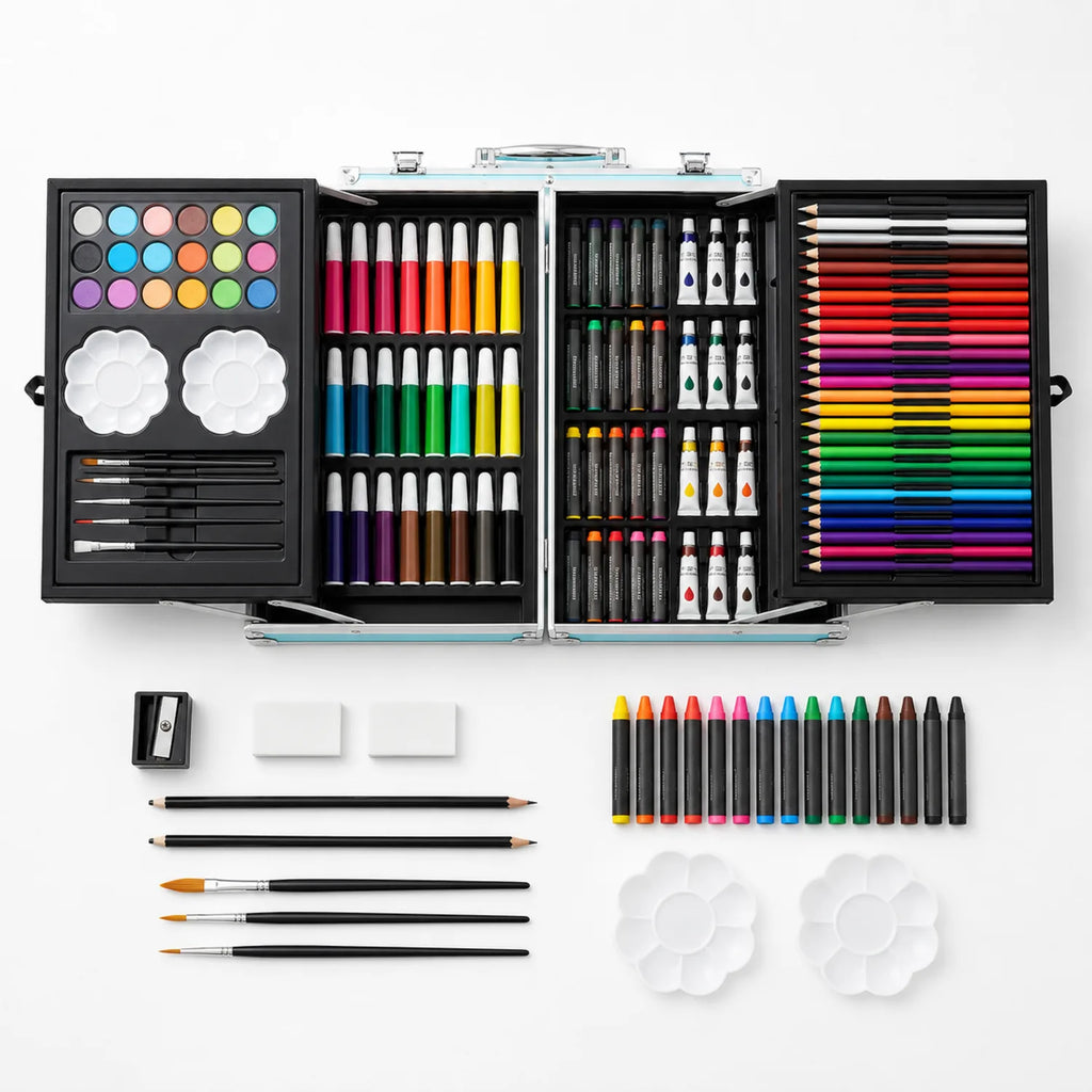 Kids Aluminum Case Art Set - image KIT