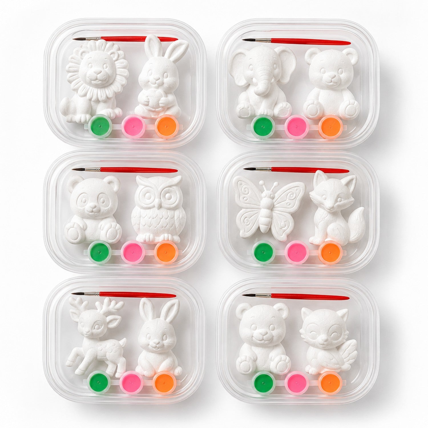 Animal Plaster Painting Kit - Premium DIY Figurine Craft Set for Wholesale