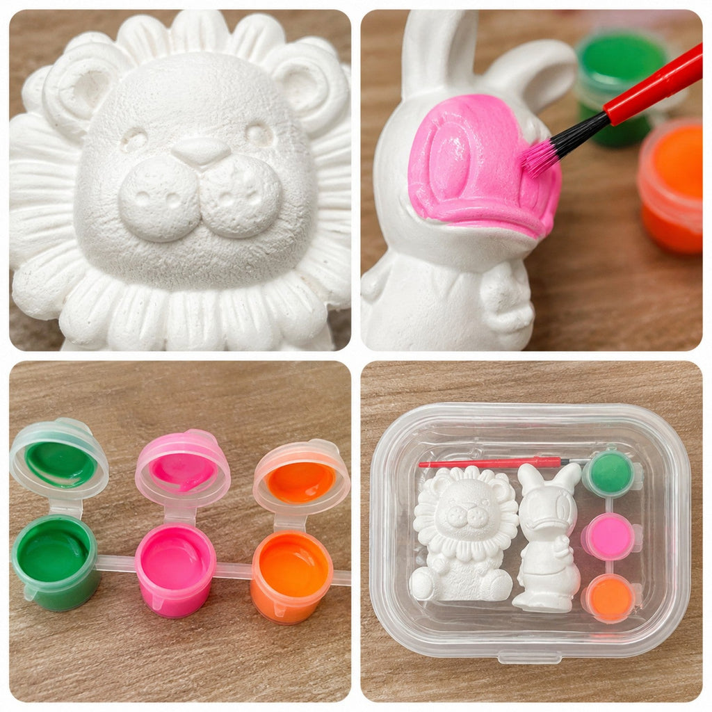 Animal Plaster Painting Kit - Premium DIY Figurine Craft Set for Wholesale
