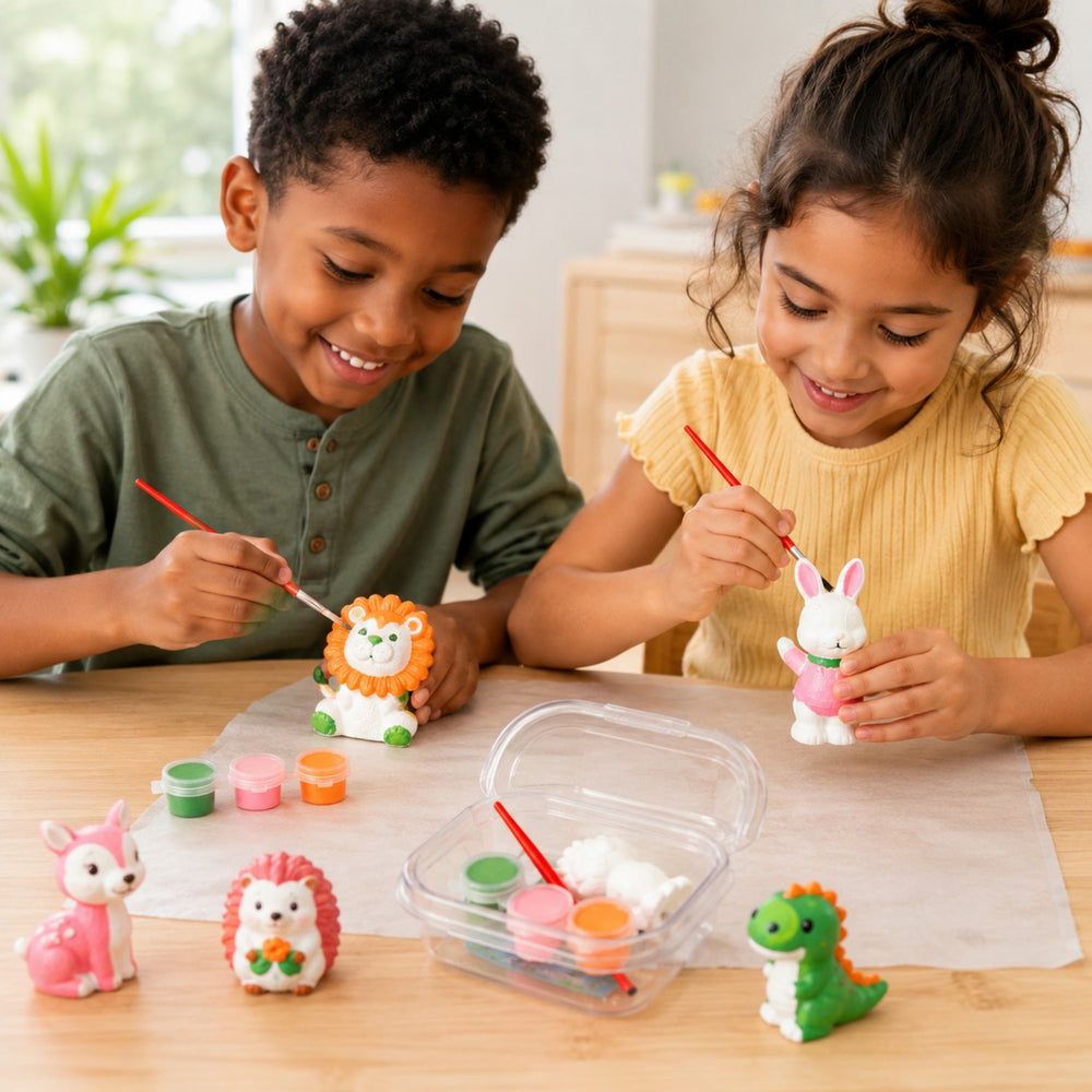 Animal Plaster Painting Kit - Premium DIY Figurine Craft Set for Wholesale