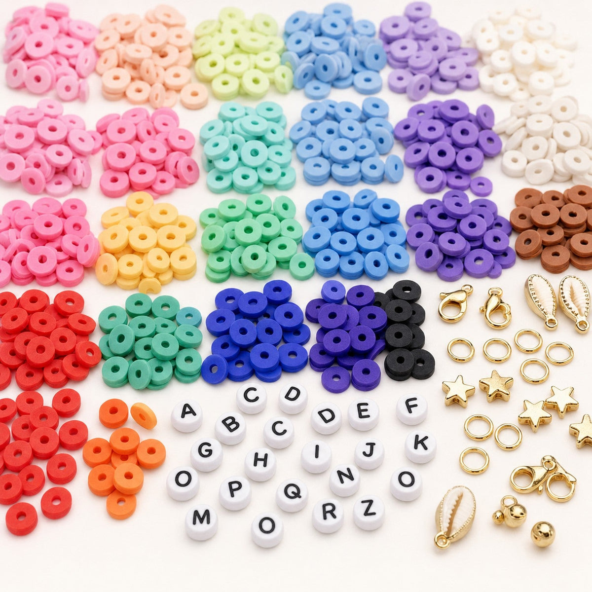 Flat Clay Bead Making Kit - Premium DIY Jewelry Craft Supply for Wholesale