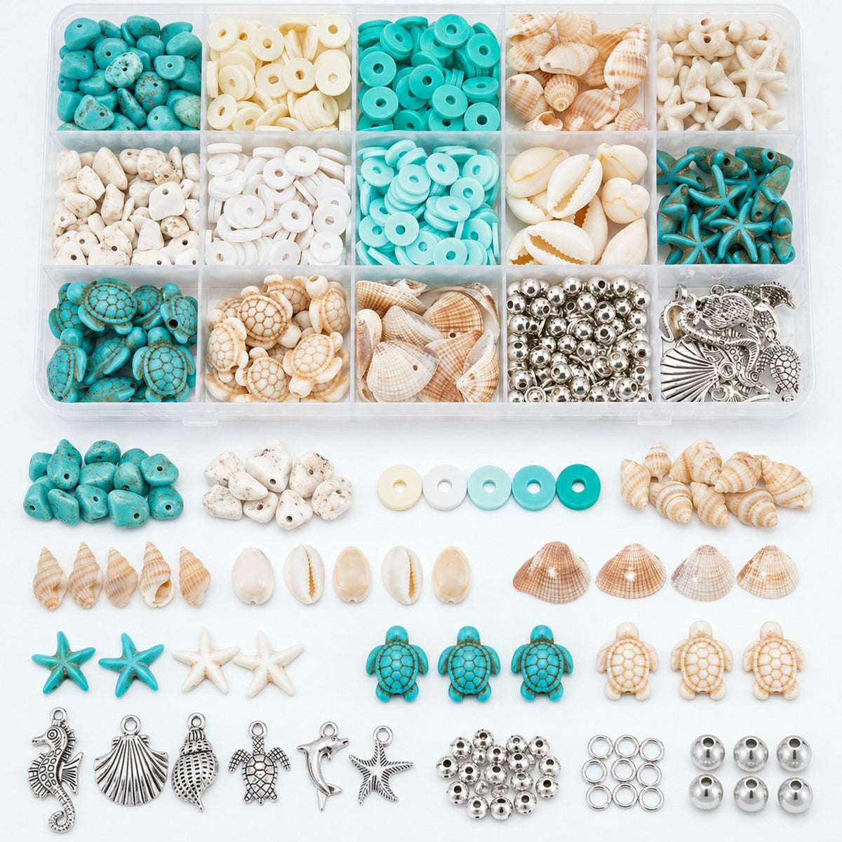 Ocean Themed Bead Making Kit - Premium DIY Jewelry Craft Supply for Wholesale