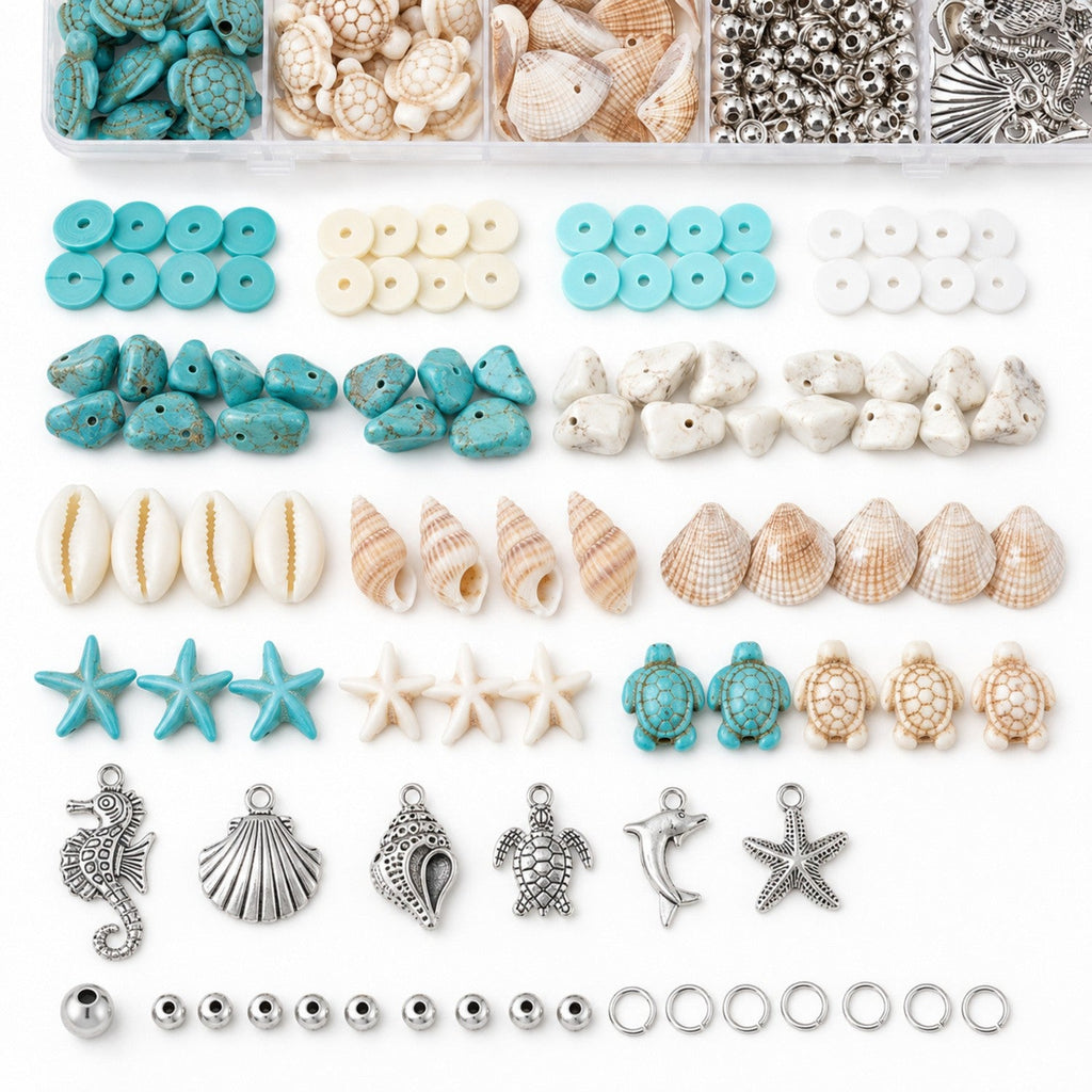 Ocean Themed Bead Making Kit - Premium DIY Jewelry Craft Supply for Wholesale