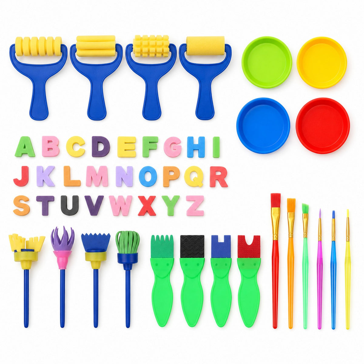 Kids Foam Painting Tool Kit - Premium Sponge Stamp Painting Set for Wholesale