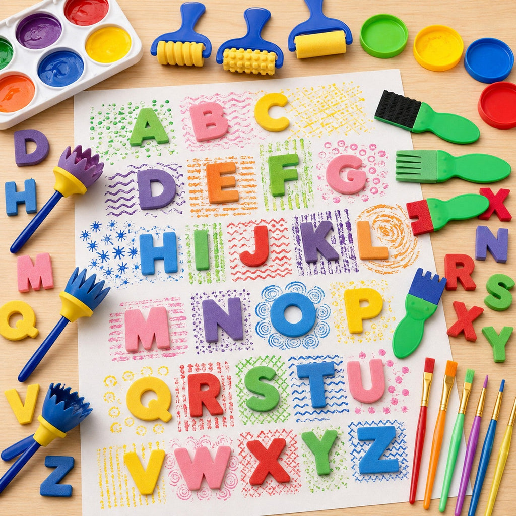 Kids Foam Painting Tool Kit - Premium Sponge Stamp Painting Set for Wholesale