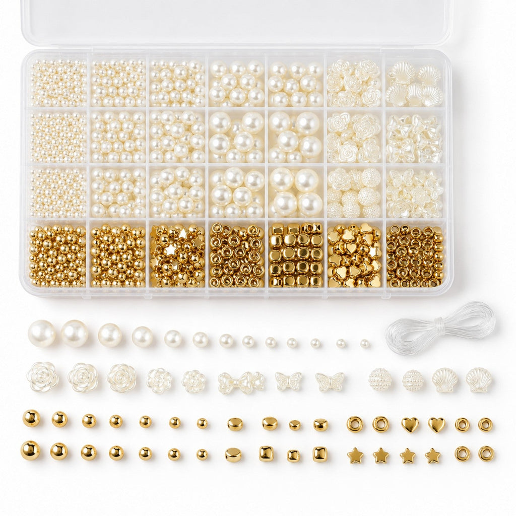 Pearl Gold Bead Making Kit - Premium DIY Jewelry Craft Supply for Wholesale