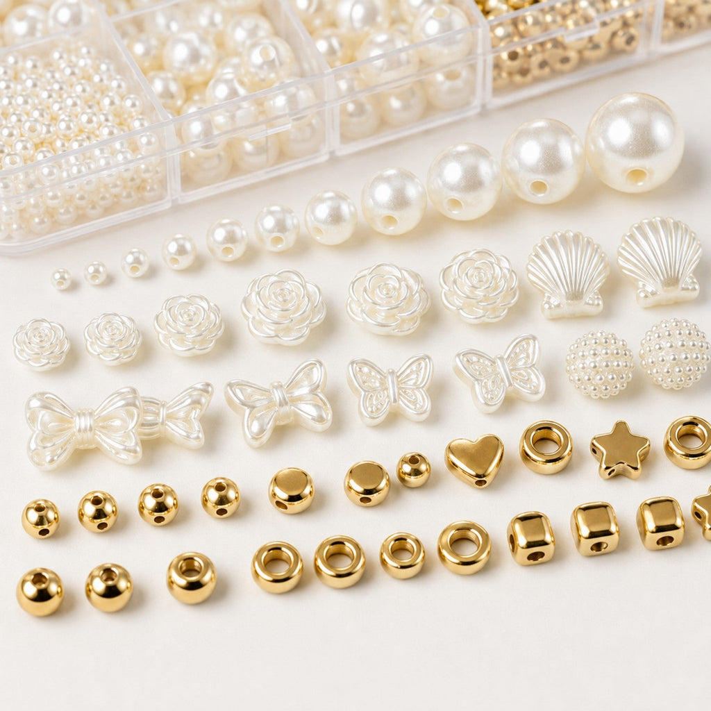 Pearl Gold Bead Making Kit - Premium DIY Jewelry Craft Supply for Wholesale