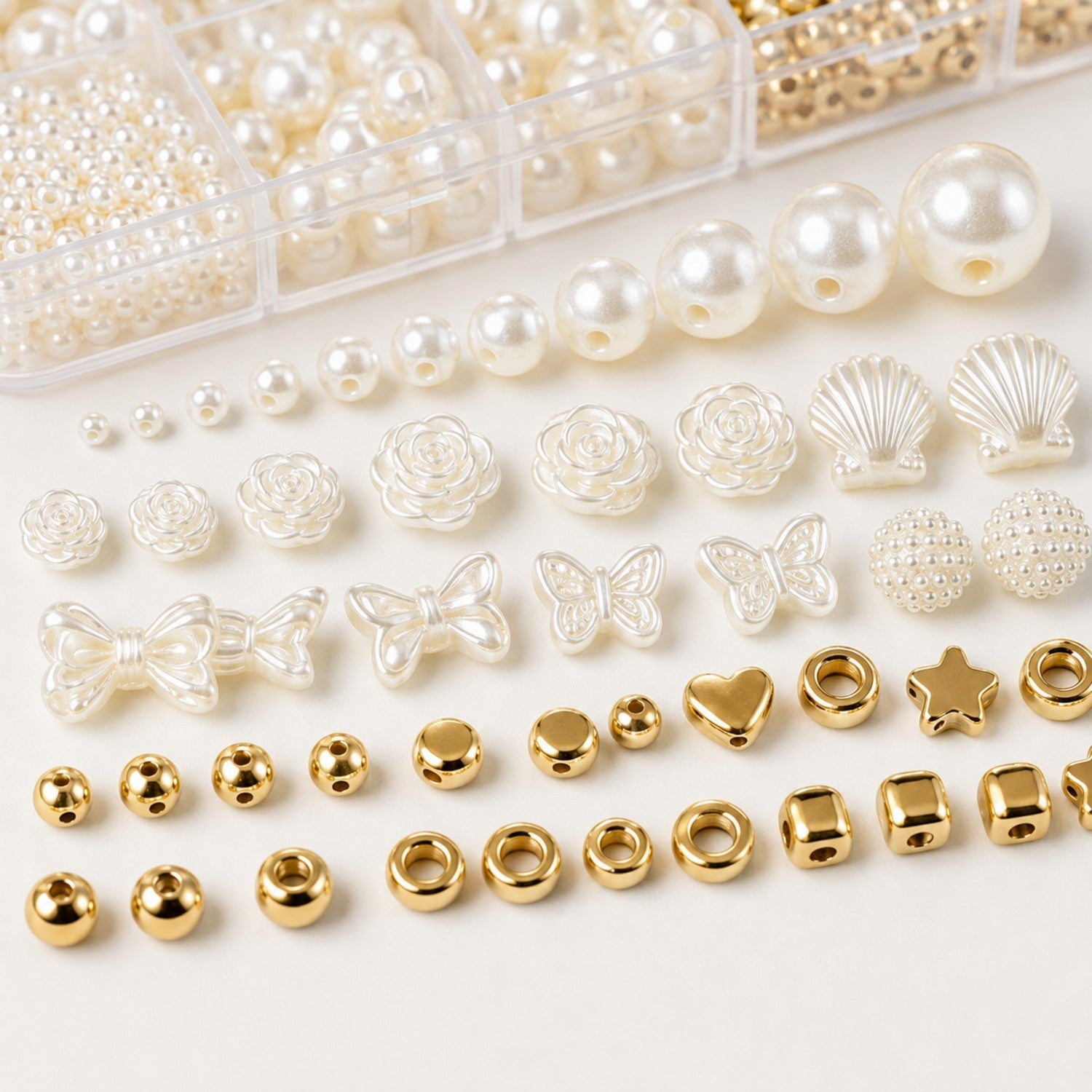 Pearl Gold Bead Making Kit - Premium DIY Jewelry Craft Supply for Wholesale