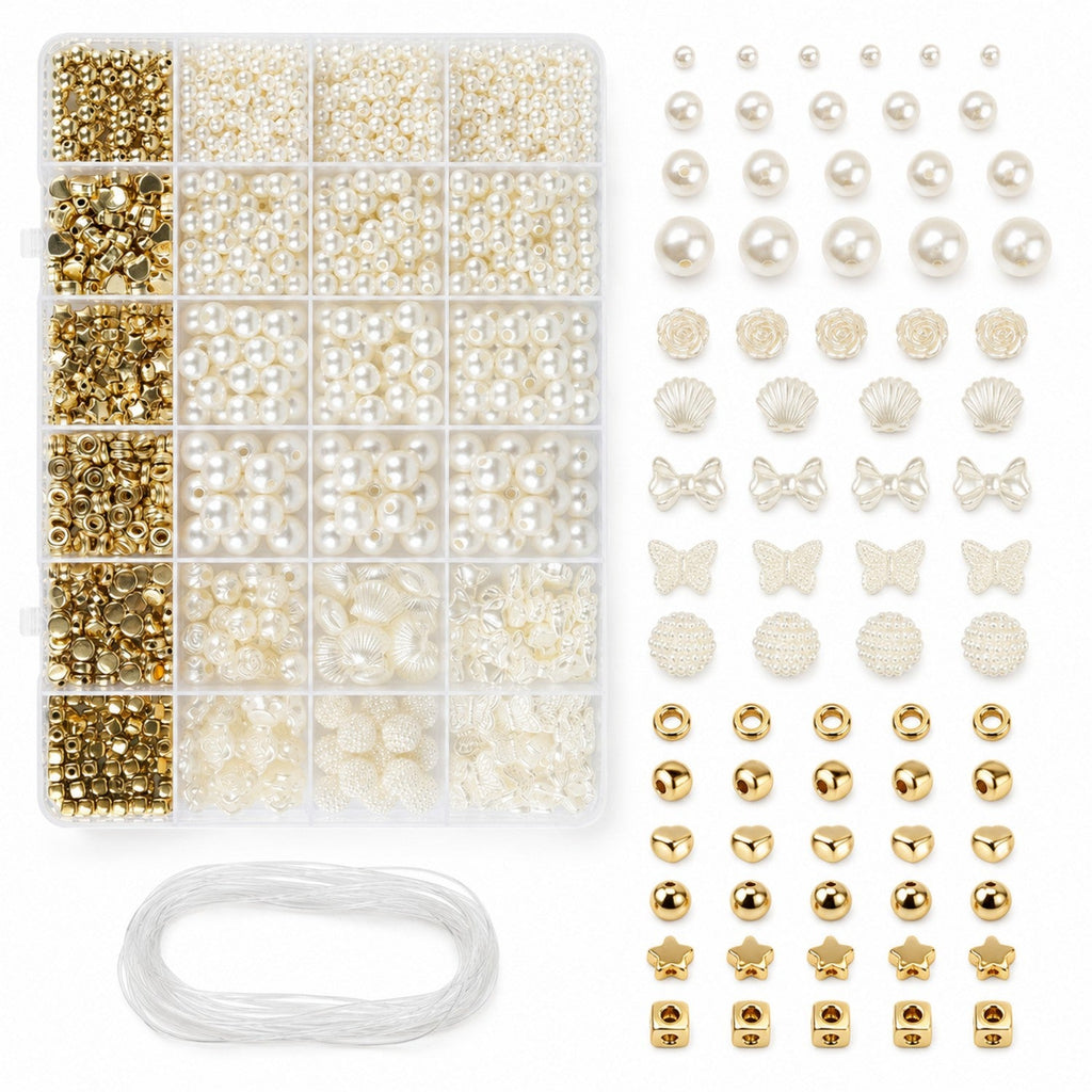 Pearl Gold Bead Making Kit - Premium DIY Jewelry Craft Supply for Wholesale