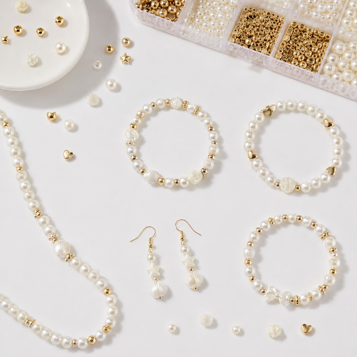 Pearl Gold Bead Making Kit - Premium DIY Jewelry Craft Supply for Wholesale