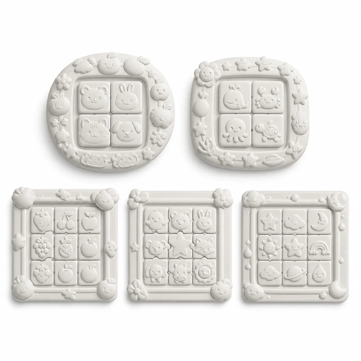 Plaster Photo Frame Trays (5 pcs) - image 01