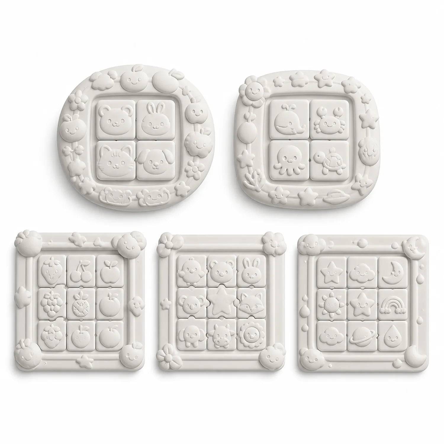 Plaster Photo Frame Trays (5 pcs) - image 01