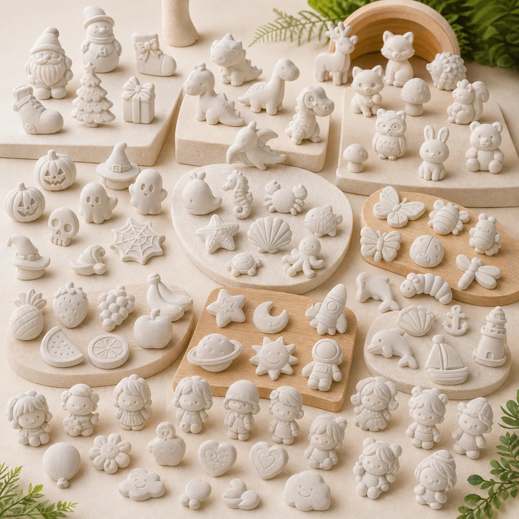 Plaster 3D Shapes Set (30 pcs, 6 themes) - image 02