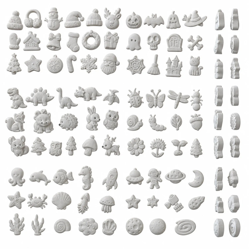 Plaster 3D Shapes Set (30 pcs, 6 themes) - image 03