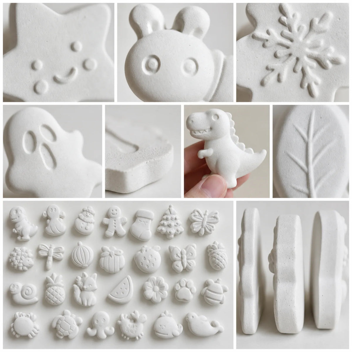 Plaster 3D Shapes Set (30 pcs, 6 themes) - image 04
