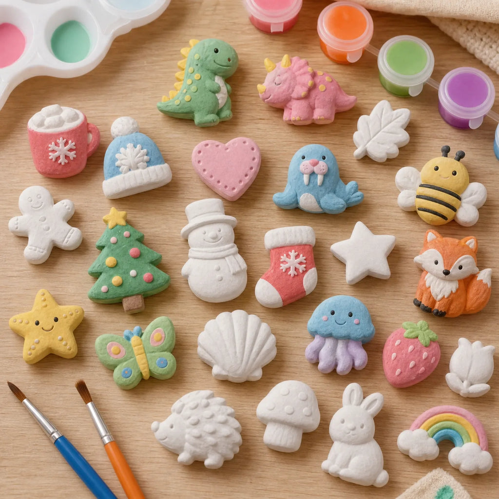 Plaster 3D Shapes Set (30 pcs, 6 themes) - image 05