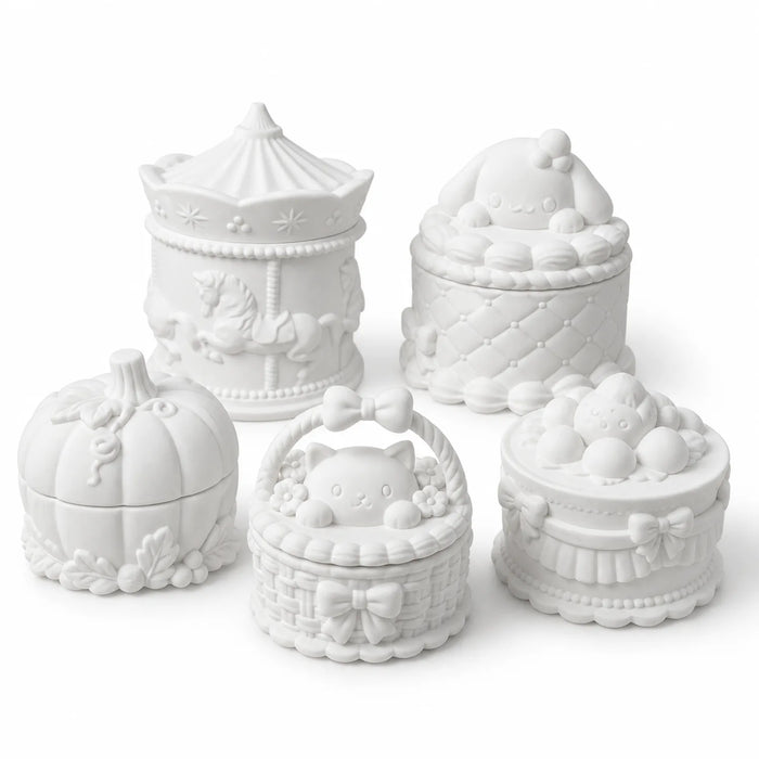 Plaster Trinket Boxes (5 pcs) - image 01