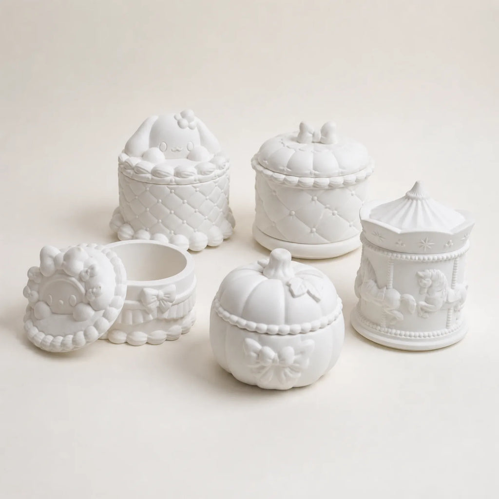 Plaster Trinket Boxes (5 pcs) - image 02