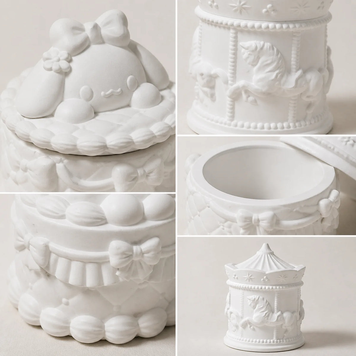 Plaster Trinket Boxes (5 pcs) - image 04