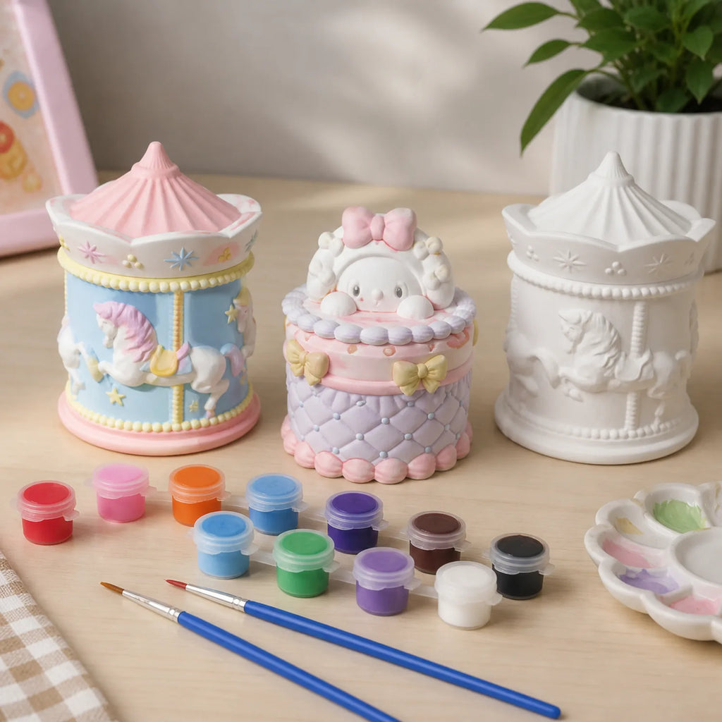 Plaster Trinket Boxes (5 pcs) - image 05