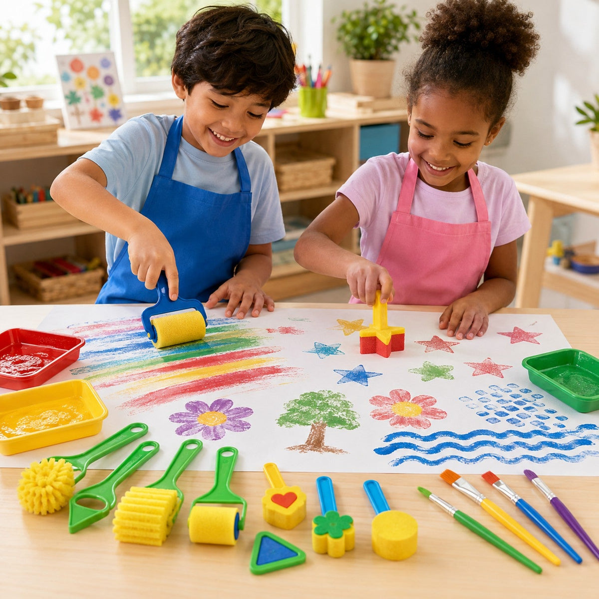 Kids Sponge Painting Tools - Premium Sponge Art Kit for Wholesale